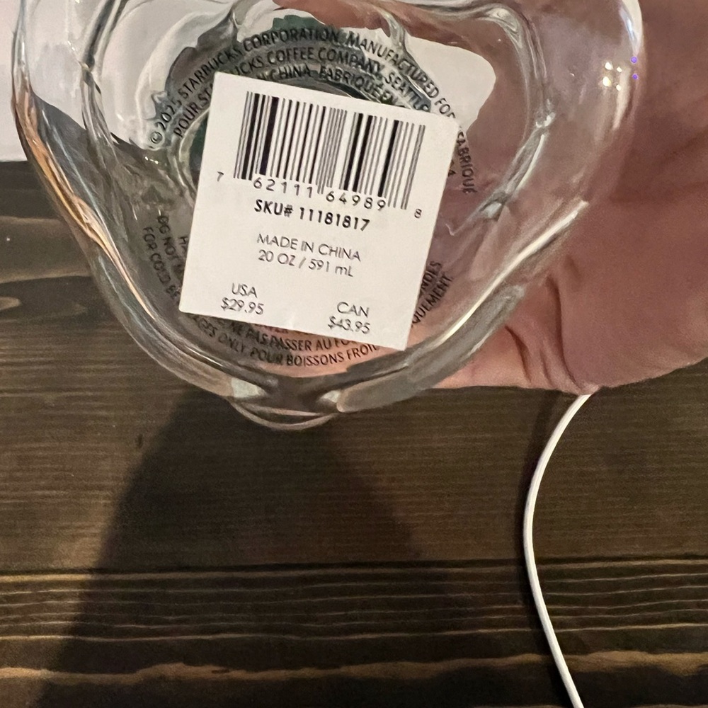 Viral Starbucks Barista Glass Cup 20oz ☕✨ - Picture 4 of 6